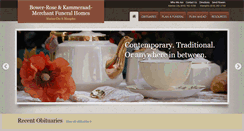Desktop Screenshot of bowerrosefuneralhome.com